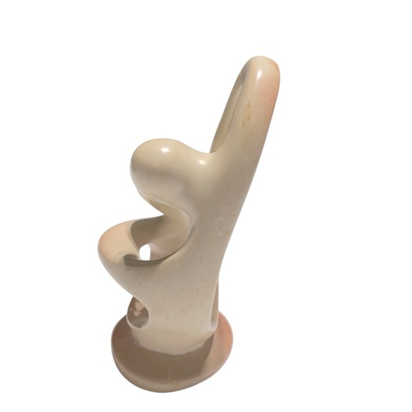 Hand-Carved African Soapstone Sculpture Kissing Lovers Abstract Art - Picture 3 of 9